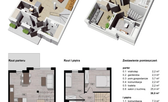 4-pokojowe mieszkanie, Rzeszów, dwupoziomowe