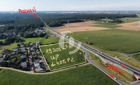 działka z planem pod U/P, przy S11