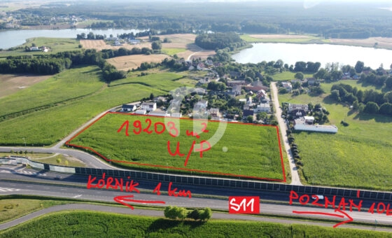 działka z planem pod U/P, przy S11