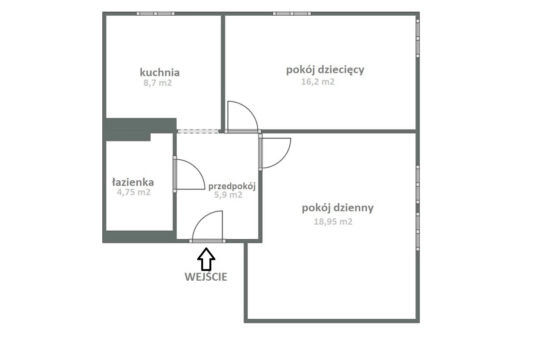 2 pokoje / 54,67 m2 / Płaszów - ul. Przewóz