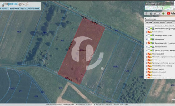 Działka rolna – Siedlec, gmina Krzeszowice