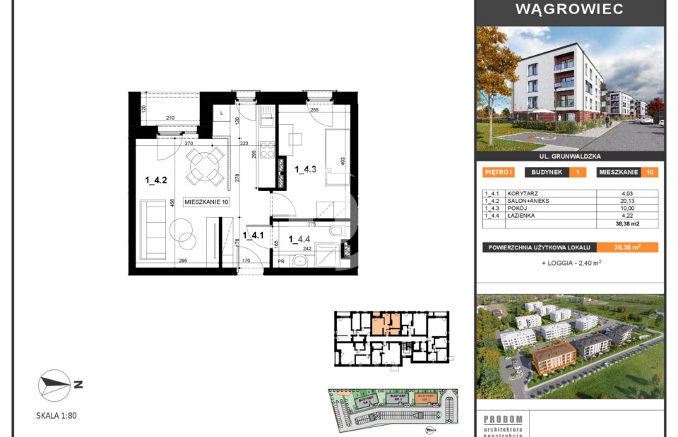 2 wygodne pokoje, balkon, parking