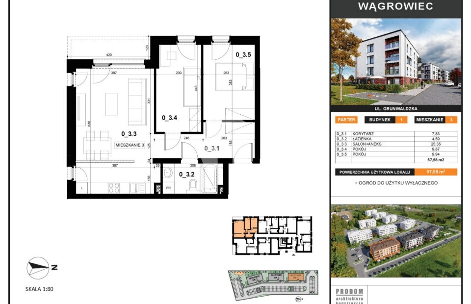 mieszkaj jak w domu - M3 z ogrodem