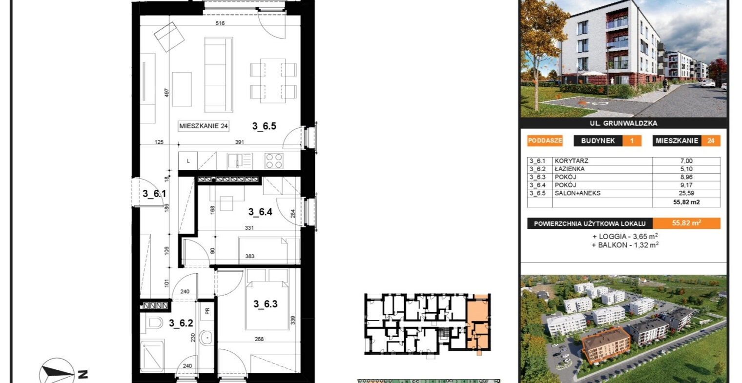 3 pokoje, nowoczesne osiedle w Wągrowcu