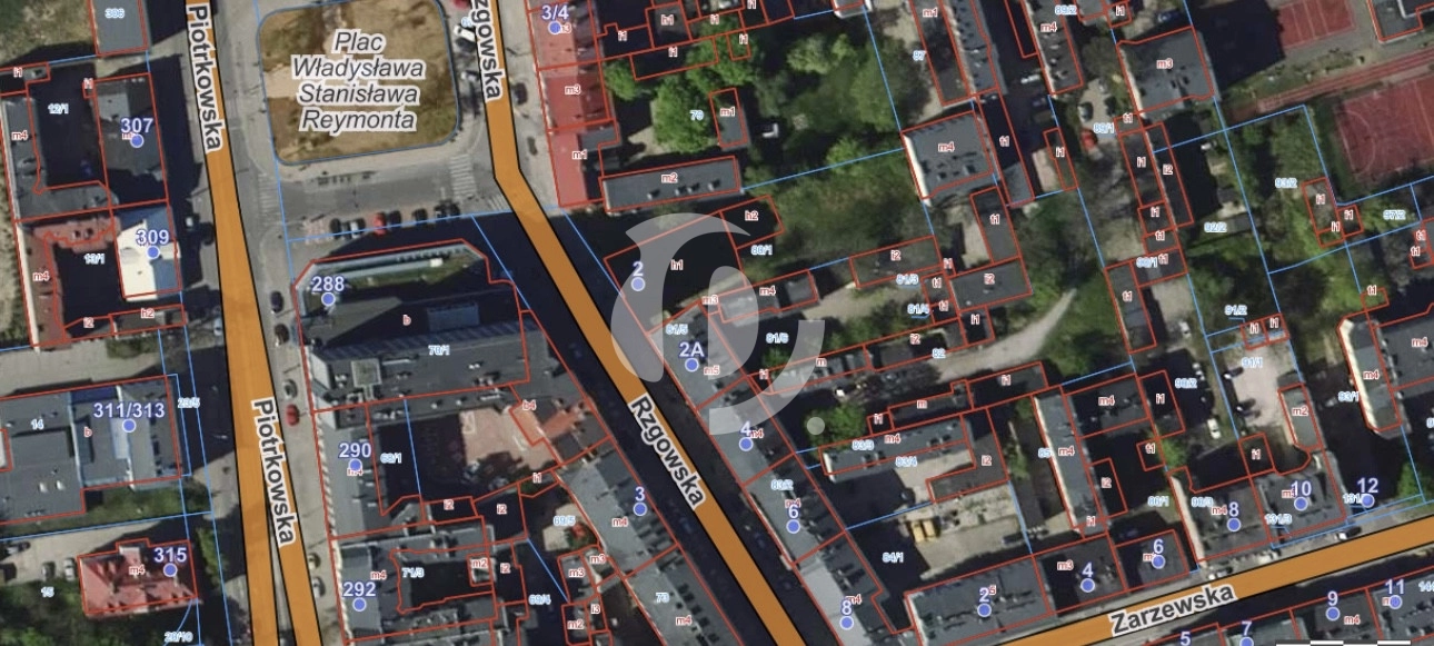 Łódź, Rzgowska - działka dew. 1.685 m2 z MPZP 2MWU
