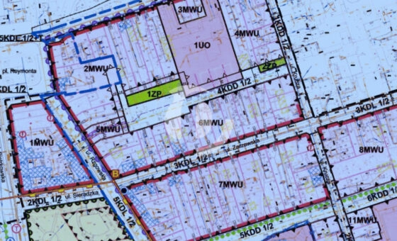 Łódź, Rzgowska - działka dew. 1.685 m2 z MPZP 2MWU
