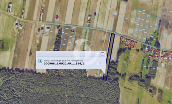 Na sprzedaż działka budowlana–Waki, gm. Kościelec