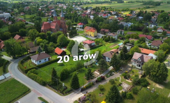 Działka budowlana w centrum Odrzykonia - 20 arów