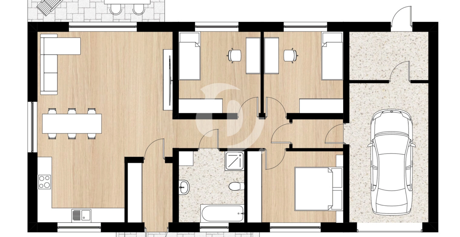 Dom z garażem i pompą ciepła -  Wiekowo