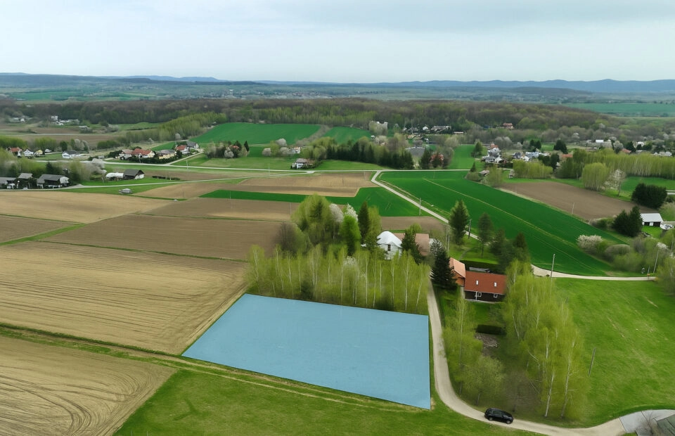 Działka z wydanym pozwoleniem na budowę w Tarnowcu