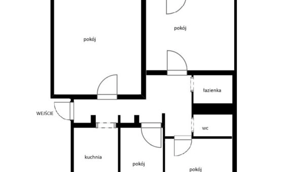 Podgórze, 85 M2 , 4 pokoje + kuchnia