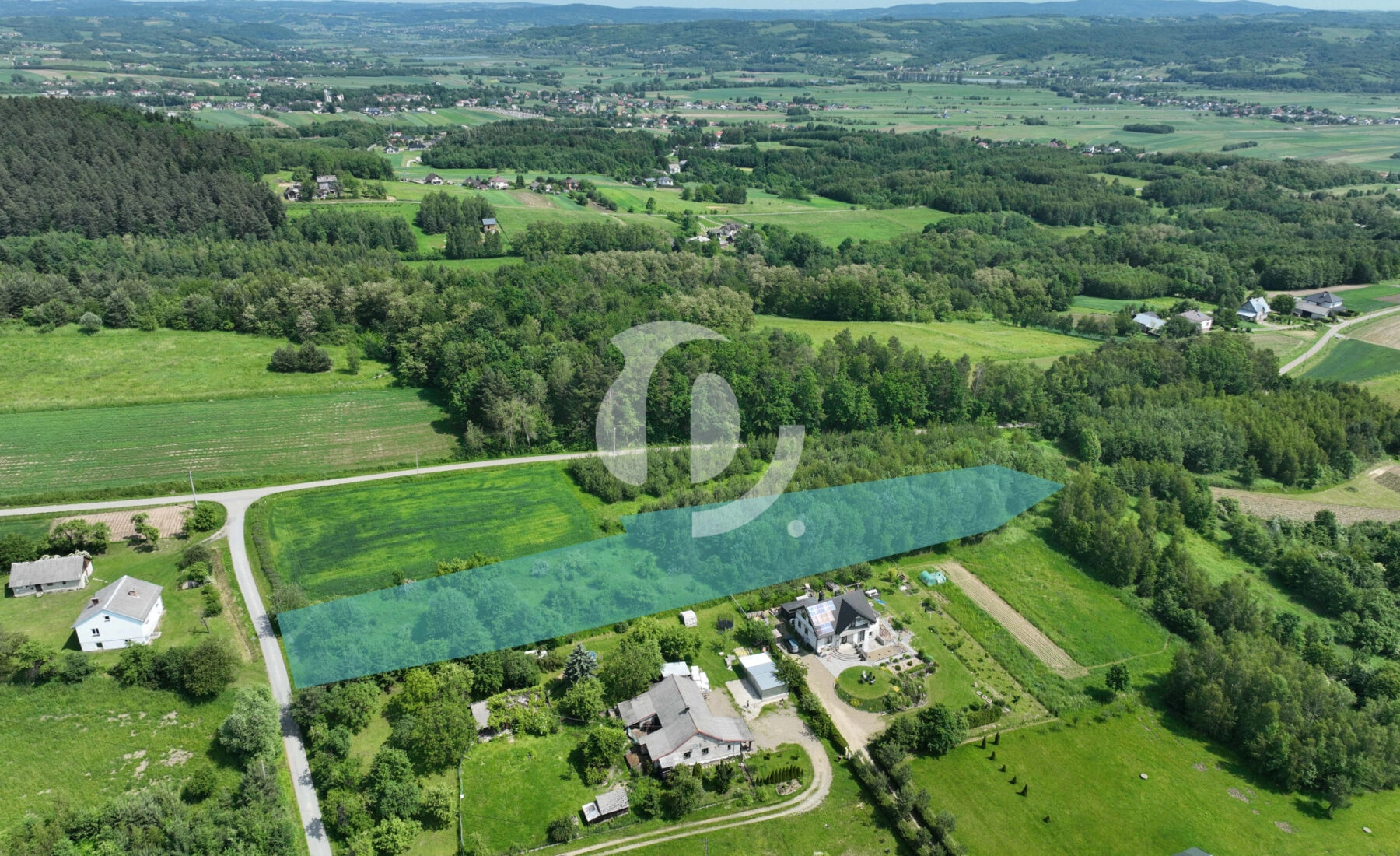 Widokowa działka w Ujeździe