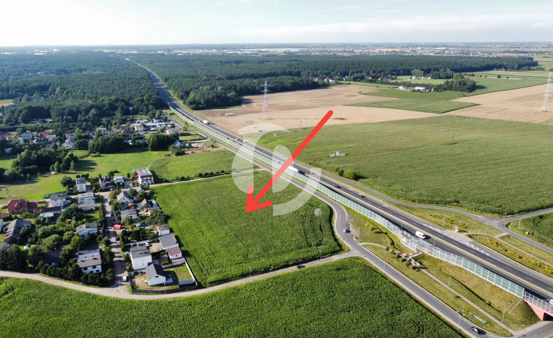 działka usługowa przy S11, Kórnik