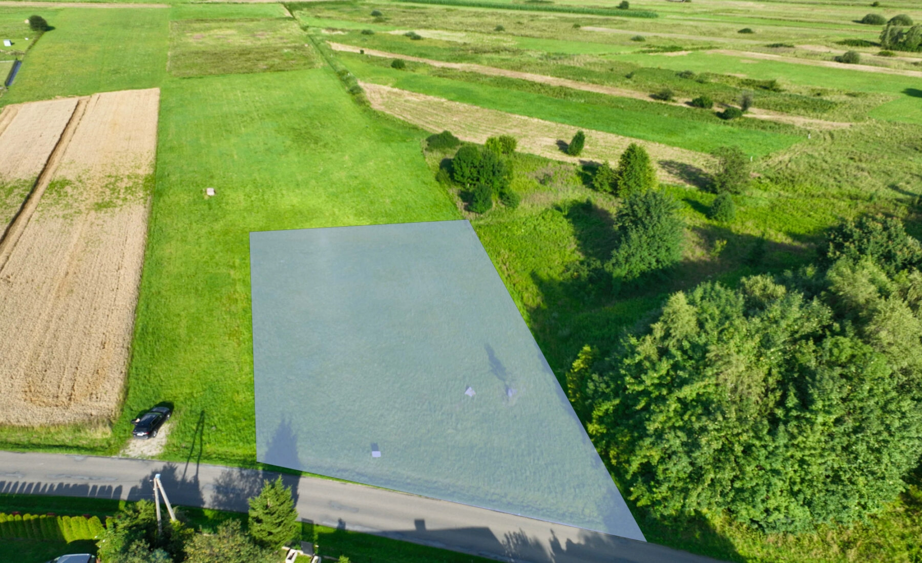 Działka z warunkami zabudowy w Humniskach