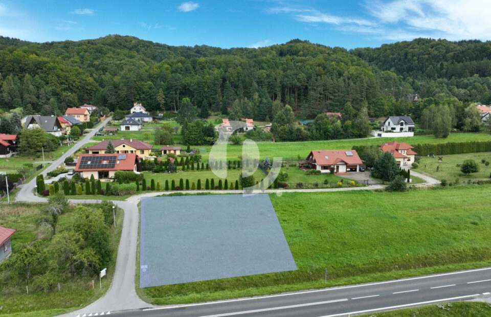 Działka rolno-budowlana 1198 m² – Bykowce