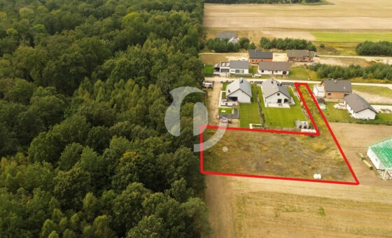 Działka budowlana przy lesie – Osiniec NOWA CENA