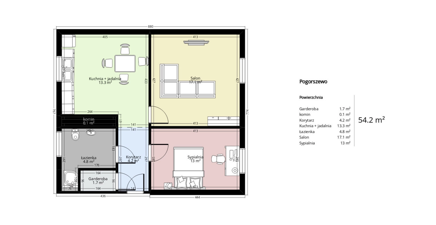 Przestronne mieszkanie po remoncie 10 min od Lębor