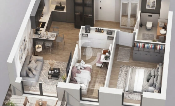 2-3 pok. balkon las Chwarzno Smart