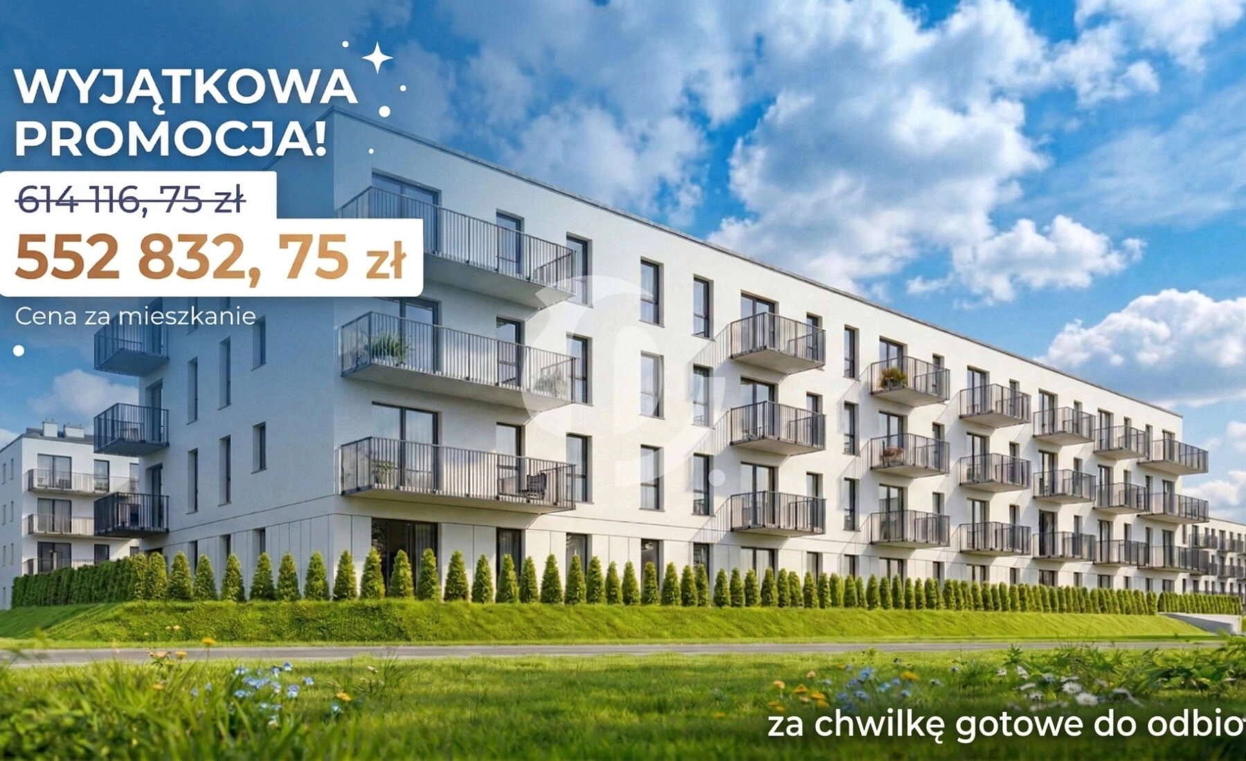 2-3 pok. balkon las Chwarzno Smart