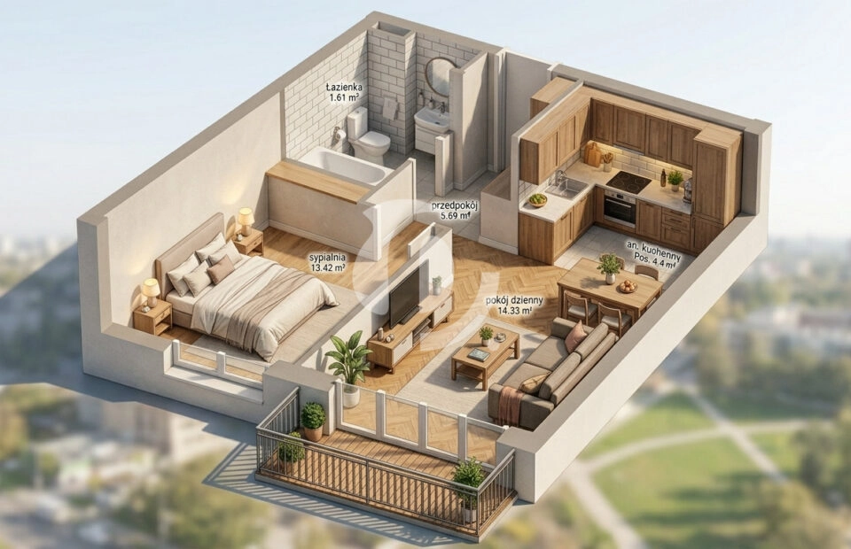 Szybki Termin! 2pok. 43m²|Tramwaj>2 min>Sprawdź!