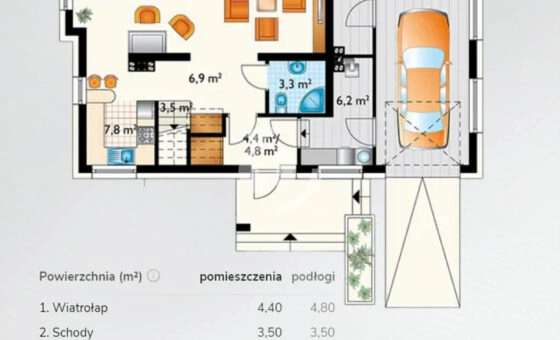 Dom w Krośnie projekt "Lara"