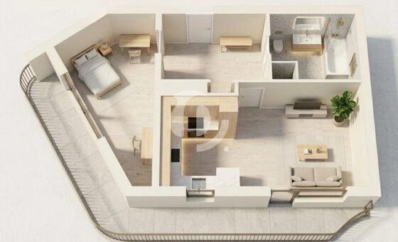 2 pokoje | balkon | Winda | 1 piętro | komórka lok