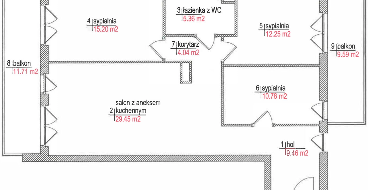 Gotowe 2 stronne 4 balkony 4 pokoje komunikacja