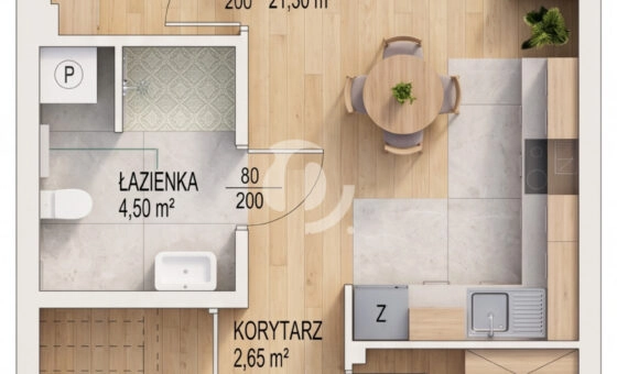 Gotowe ogródek taras 3 pokoje 48 m2