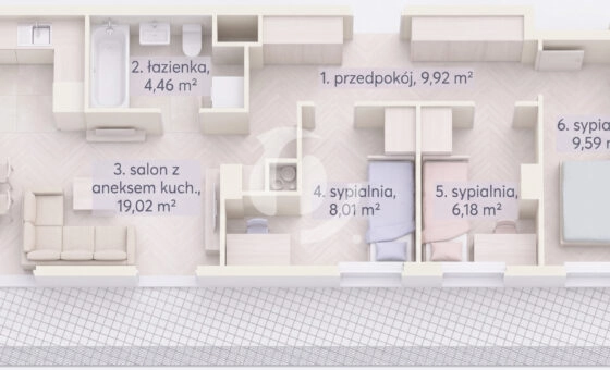 Blisko centrum, słoneczne, duży taras, ustawne
