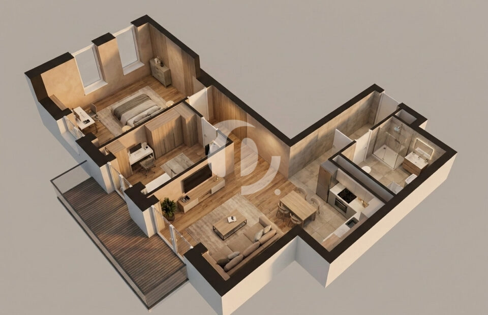 Piękny widok na miasto! 3pok 67m2|Blisko Malta!