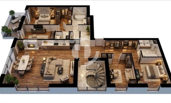 Luksusowy Penthouse | Prywatny rooftop | Centrum