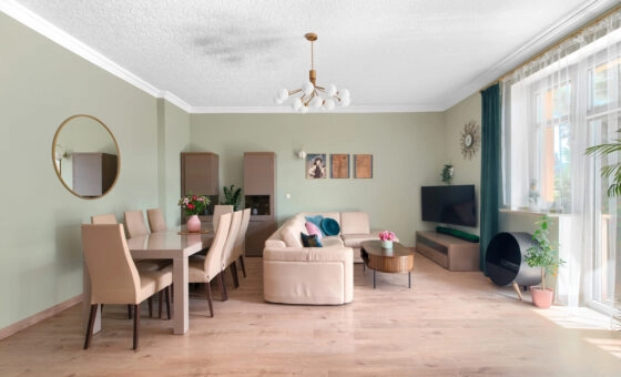 salon 30m2 z jadalnią na 10-12 osób | komfort