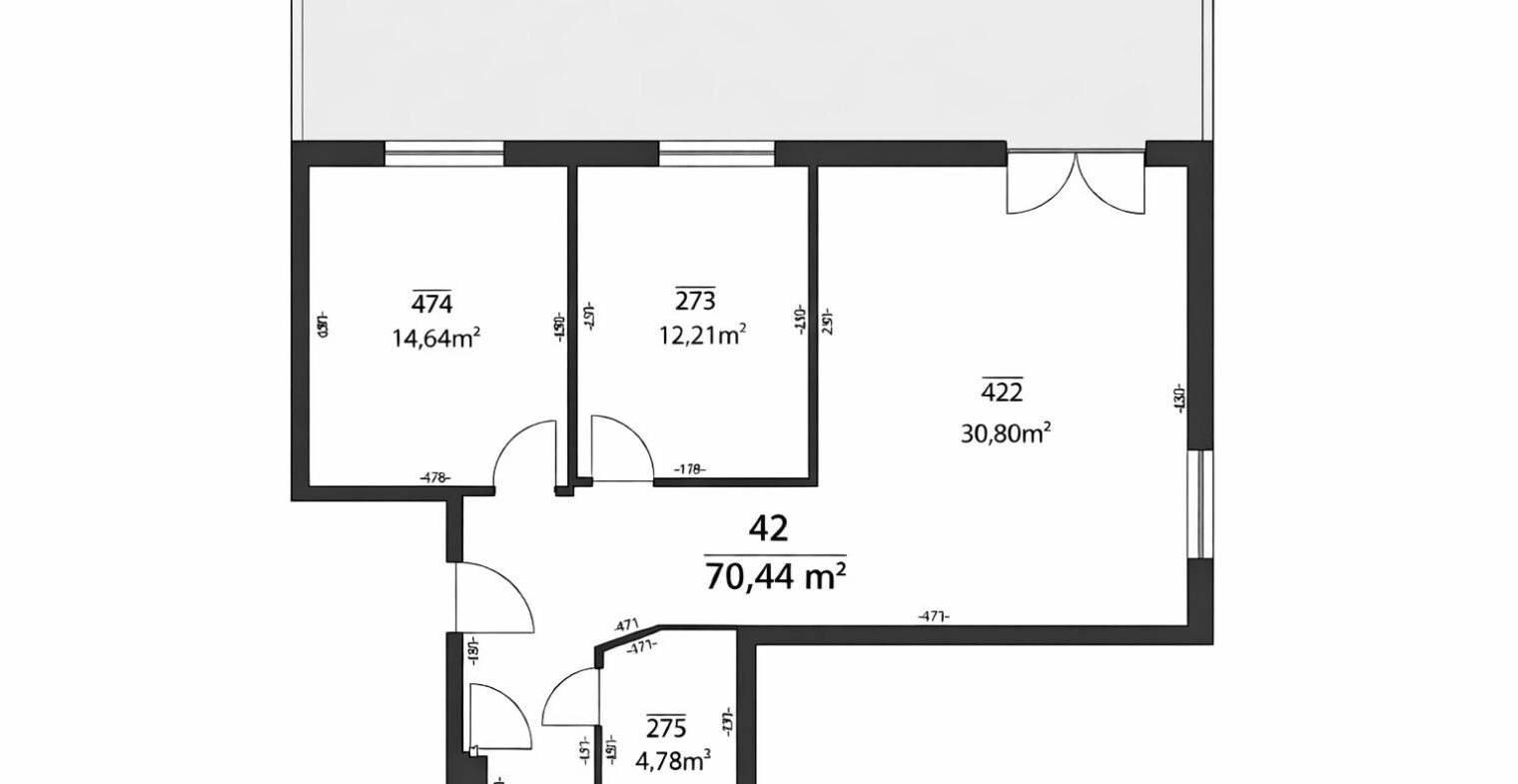 3-pokojowe, 45 m2 TARASU, widok na Wisłę!