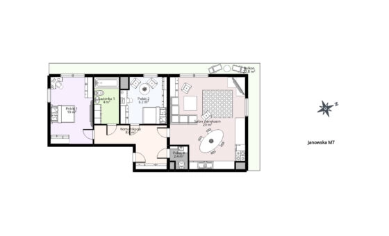 3 pokoje| balkon| blisko SKM| kameralny budynek