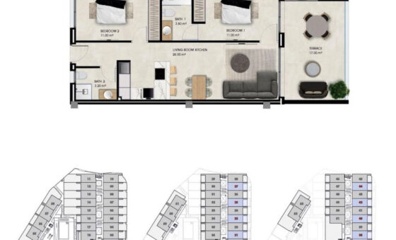 La Marina, Costa Blanca - nowy apartament 72 m2