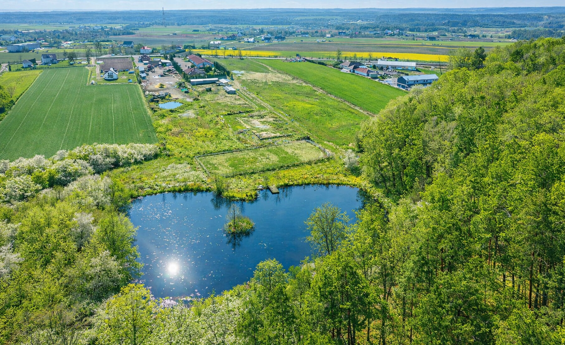 Dom z własnym stawem| 1,65 ha |20 min od Gdańska