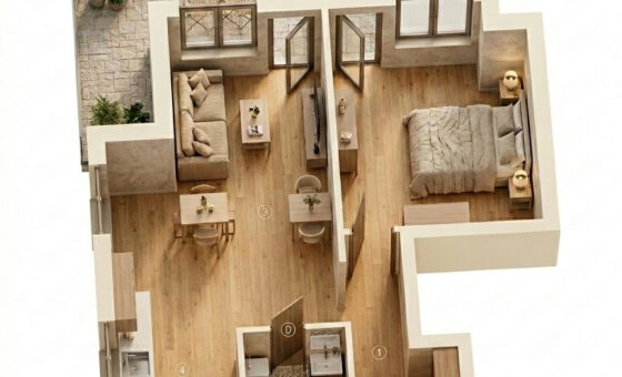 Apartament z widokiem na Tatry + duży garaż 34 m²