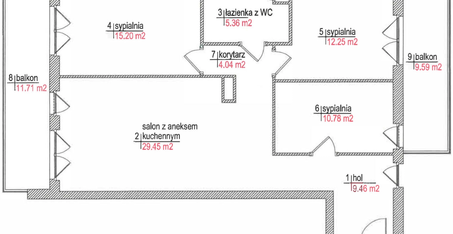 Gotowe 2 stronne 4 balkony 4 pokoje komunikacja