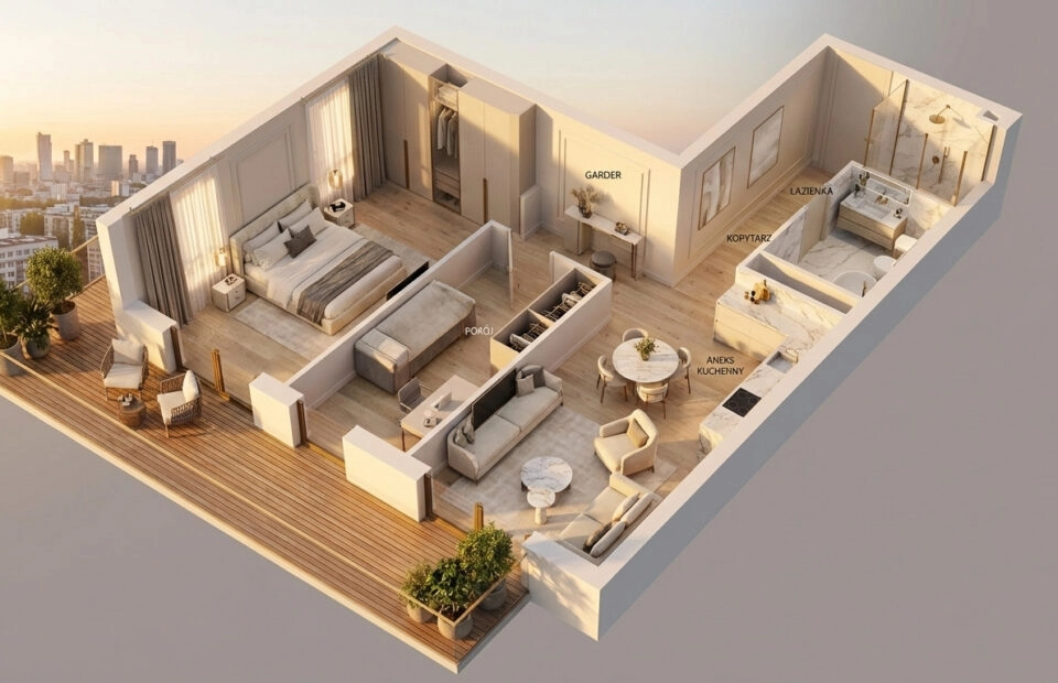 Blisko Malta! 3pok 67m2| Duży balkon na zachód!