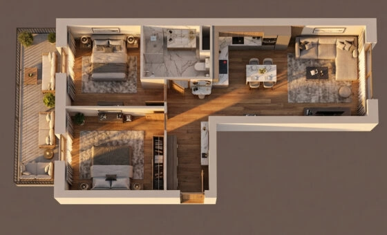 Przestronne 3pok. 50m²| Duży Balkon| 12 min Poznań