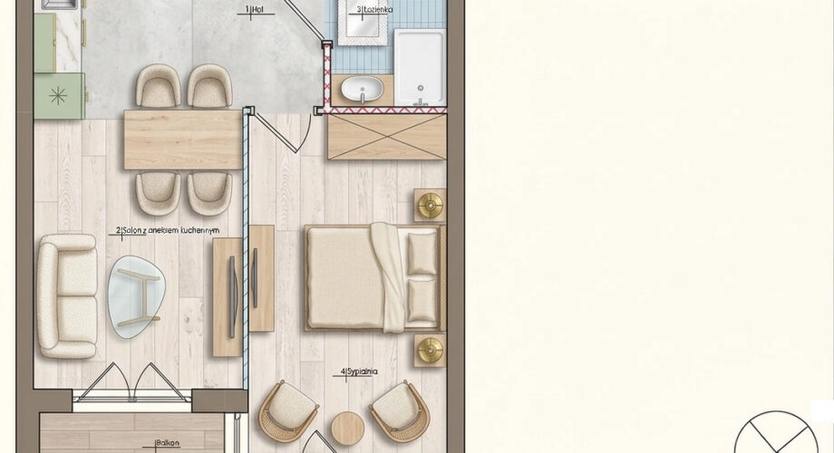 Duże 47m2 Gdynia las SKM obwodnica