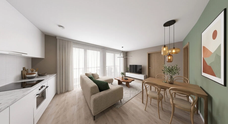 ładne pokoje od zachodu 70m2 słońce las Gdynia