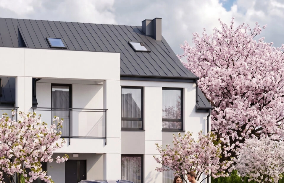 Przestronne 92 m2 ogród 105 m2 zamknięte osiedle