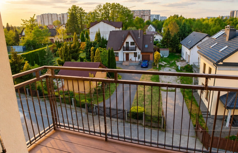 54,5 m² | Duży salon | Oddzielna kuchnia | Balkon