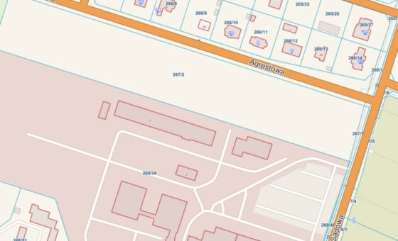 Teren inwestycyjny | Zabudowa usługowa do 70%