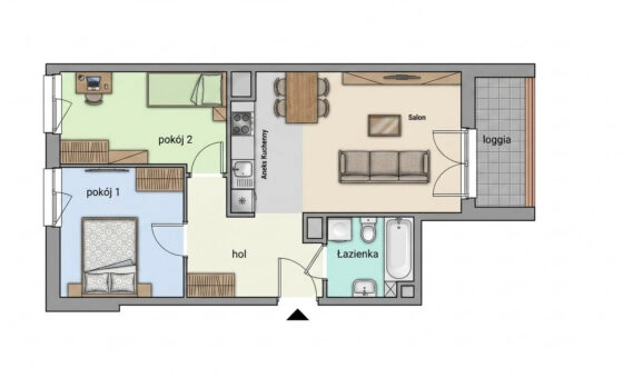 Przestronne 3pok 52m2|Loggia|blisko sklepy/tramwaj