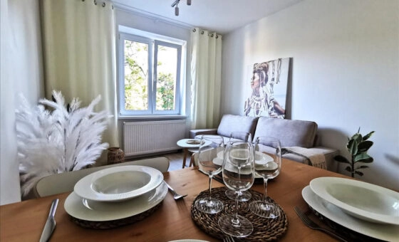 3 pokoje, 44,90m2, osobna widna kuchnia!