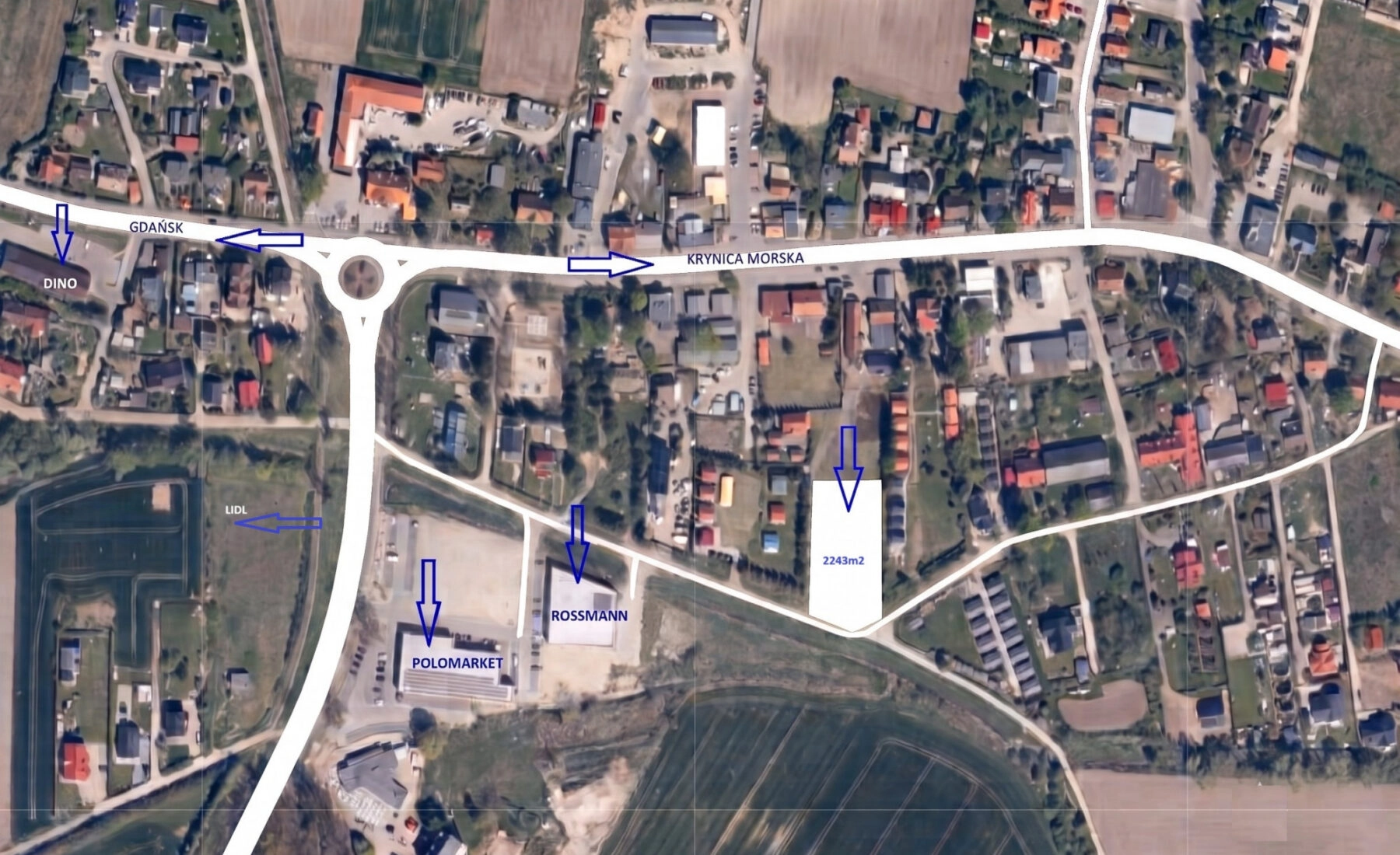 STEGNA. DZIAŁKA Z PnB GOTOWA DO ZABUDOWY 2243m2 !!