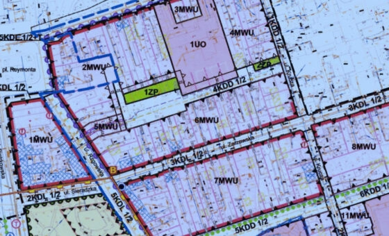 Łódź, Rzgowska - działka dew. 1.685 m2 z MPZP 2MWU