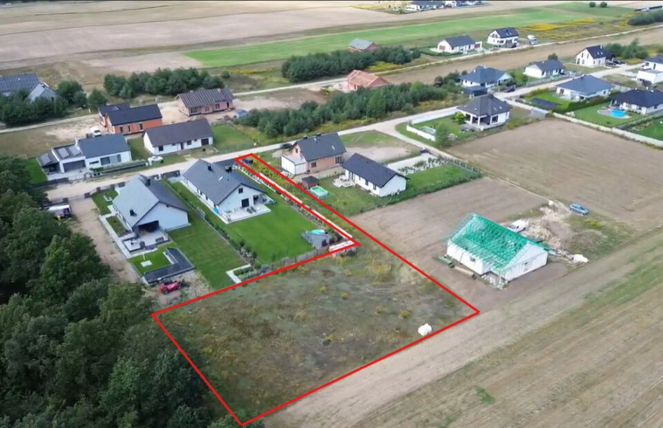Działka budowlana przy lesie – Osiniec NOWA CENA